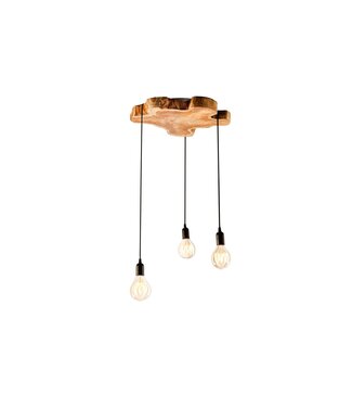Invicta Interior Hanglamp HYPNOTIC 50 cm, gemaakt van natuurlijk longanhout - 44686