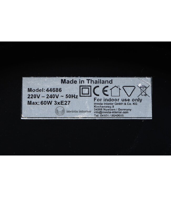 Invicta Interior Hanglamp HYPNOTIC 50 cm, gemaakt van natuurlijk longanhout - 44686