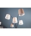 Invicta Interior Vloerlamp LEVELS 5 linnen kappen beige bruin met marmeren voet - 38825