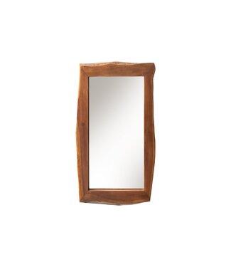 Invicta Interior Wandspiegel MAMMUT 160 cm met natuurlijke rand, bruin acaciahout - 46491