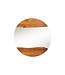 Invicta Interior Wandspiegel LIVING EDGE 100 cm rond met natuurlijke rand, bruin acaciahout - 46492