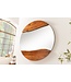 Invicta Interior Wandspiegel LIVING EDGE 100 cm rond met natuurlijke rand, bruin acaciahout - 46492