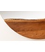 Invicta Interior Wandspiegel LIVING EDGE 100 cm rond met natuurlijke rand, bruin acaciahout - 46492