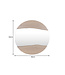 Invicta Interior Wandspiegel LIVING EDGE 100 cm rond met natuurlijke rand, bruin acaciahout - 46492