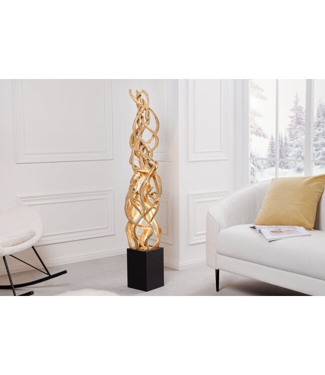 Invicta Interior Vloerlamp VIGNE 150 cm van gerecycled hout incl. LED-lamp - 43075