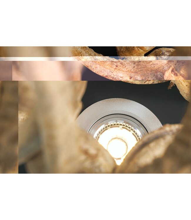 Invicta Interior Vloerlamp VIGNE 150 cm van gerecycled hout incl. LED-lamp - 43075