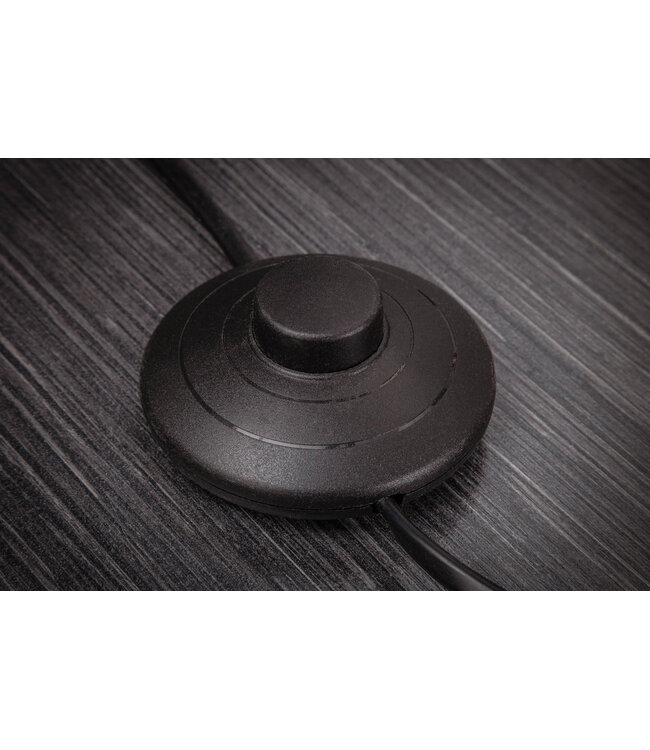 Invicta Interior Vloerlamp LEVELS 5 linnen kappen zwart grijs wit met marmeren voet - 36398