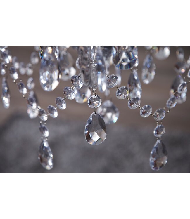 Invicta Interior Kroonluchter DIAMONDS 5-armig transparant acryl - 1451