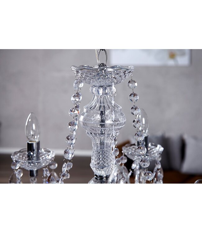 Invicta Interior Kroonluchter DIAMONDS 5-armig transparant acryl - 1451