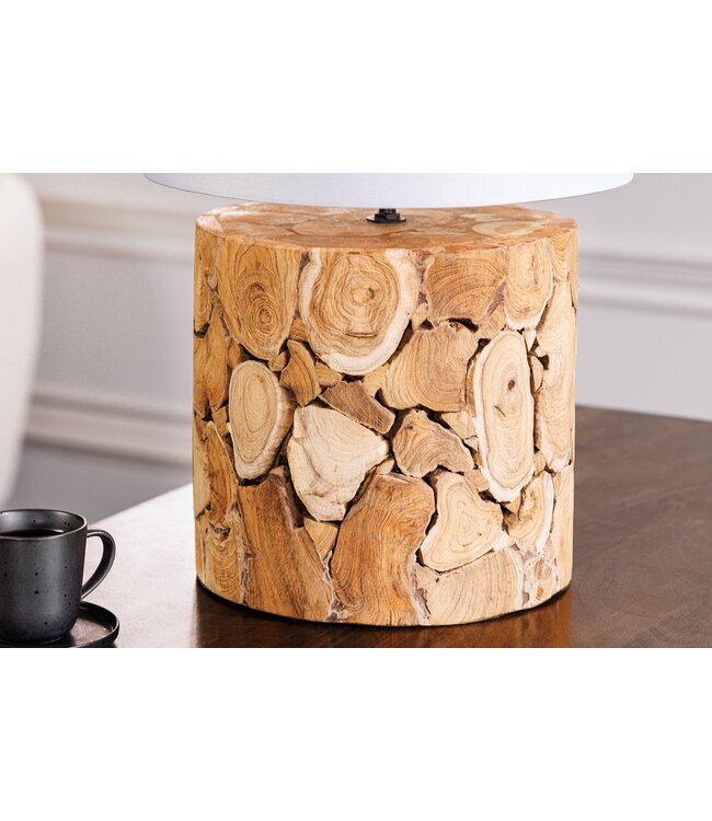 Invicta Interior Tafellamp PURE NATURE 45 cm van gerecycled ijzer en hout - 43930