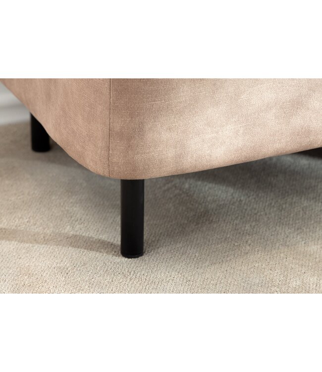 Invicta Interior Bankkast EN VOGUE 120 cm met opbergruimte, fluweelbeige - 47656