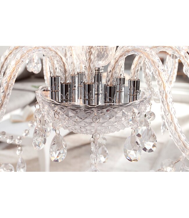 Invicta Interior Kroonluchter DIAMONDS 9-armig transparant acryl - 1283