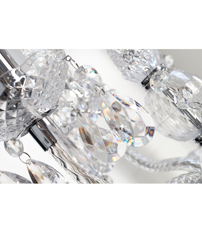 Invicta Interior Kroonluchter DIAMONDS 9-armig transparant acryl - 1283