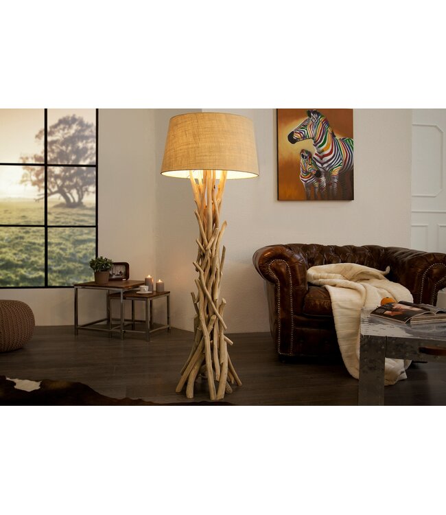 Invicta Interior Vloerlamp WILD NATURE 155cm drijfhout - 30208