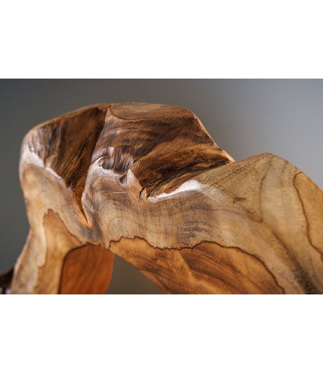 Invicta Interior Tafellamp ORGANIC ARTWORK 55cm teakhout naturel - 44683