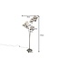 Invicta Interior Vloerlamp LEVELS 176 cm 5 linnen kappen wit beige bruin - 39059