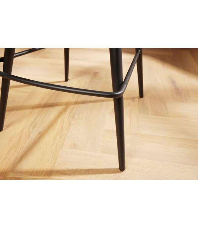 Invicta Interior Barstoel PAPILLON 106 cm, 180° draaibaar, plat geweven stof, champagnebeige - 43882