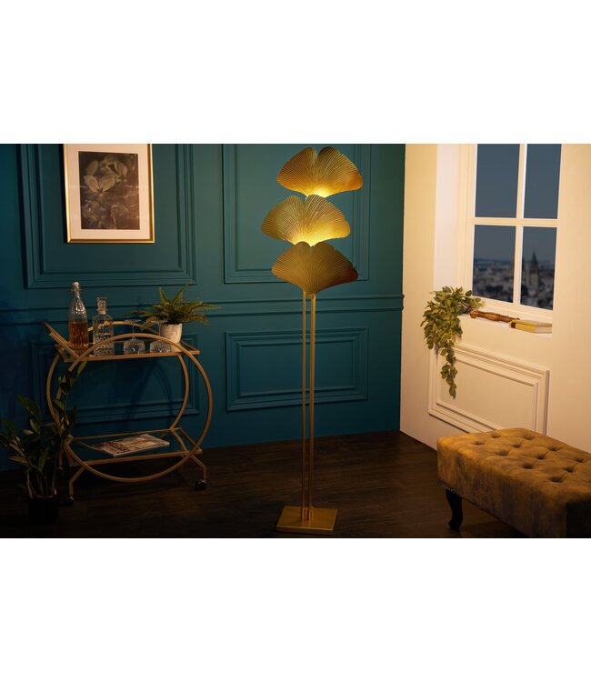 Invicta Interior Staande lamp GINKGO 160 cm goud - 42690