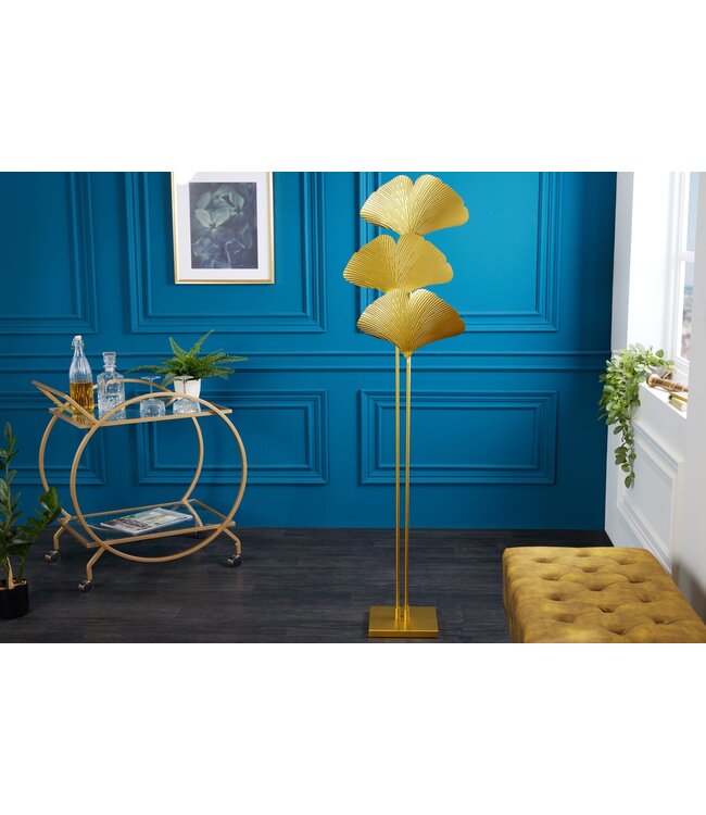 Invicta Interior Staande lamp GINKGO 160 cm goud - 42690