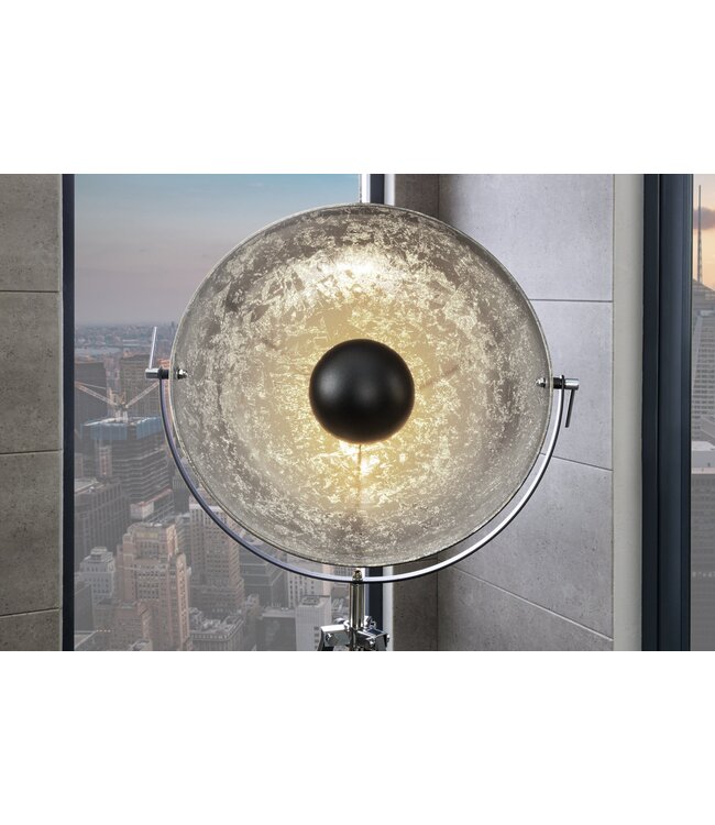 Invicta Interior Vloerlamp BIG STUDIO 170cm zwart zilver - 36562