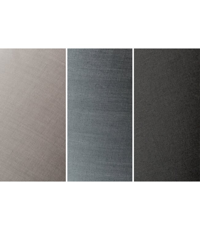 Invicta Interior Vloerlamp LEVELS 176 cm 5 linnen lampenkappen zwart grijs wit - 40745