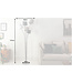 Invicta Interior Vloerlamp LEVELS 176 cm 5 linnen lampenkappen zwart grijs wit - 40745