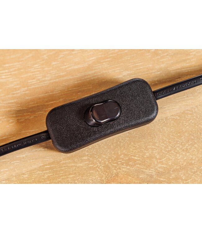 Invicta Interior Tafellamp THE WAVE 60 cm met witte teakhouten lampenkap - 43932