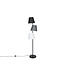 Invicta Interior Vloerlamp LEVELS 163 cm 3 linnen kappen zwart grijs wit - 39674