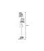 Invicta Interior Vloerlamp LEVELS 163 cm 3 linnen kappen zwart grijs wit - 39674