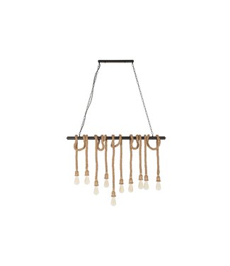 Invicta Interior Hanglamp SEVEN SEAS II 120cm voor 10 lampen abaca - 39315