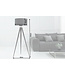 Invicta Interior Vloerlamp TRIPOD 142cm zwart retro - 38683