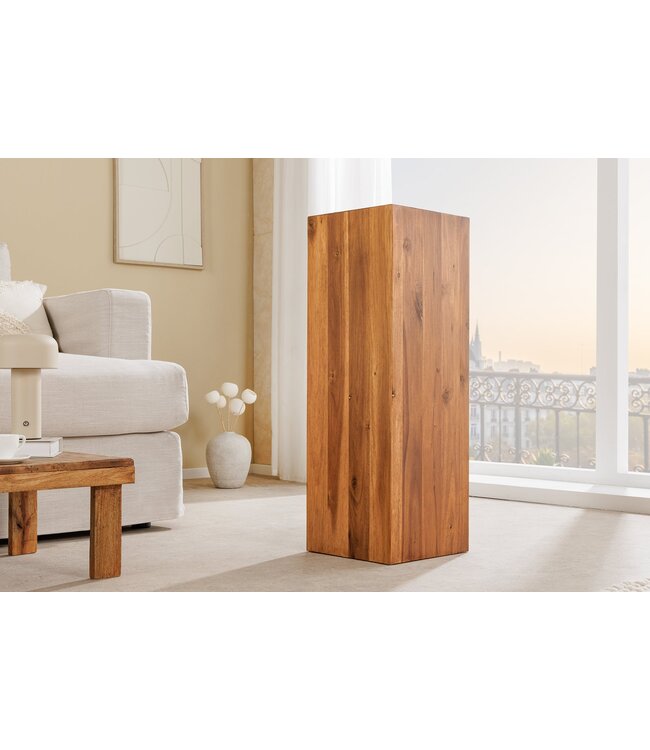 Invicta Interior Decoratieve pilaar COLUMNA 75cm acacia naturel bruin - 44977