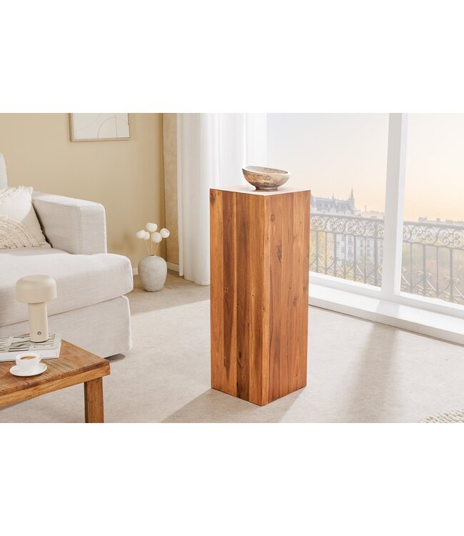 Invicta Interior Decoratieve pilaar COLUMNA 75cm acacia naturel bruin - 44977