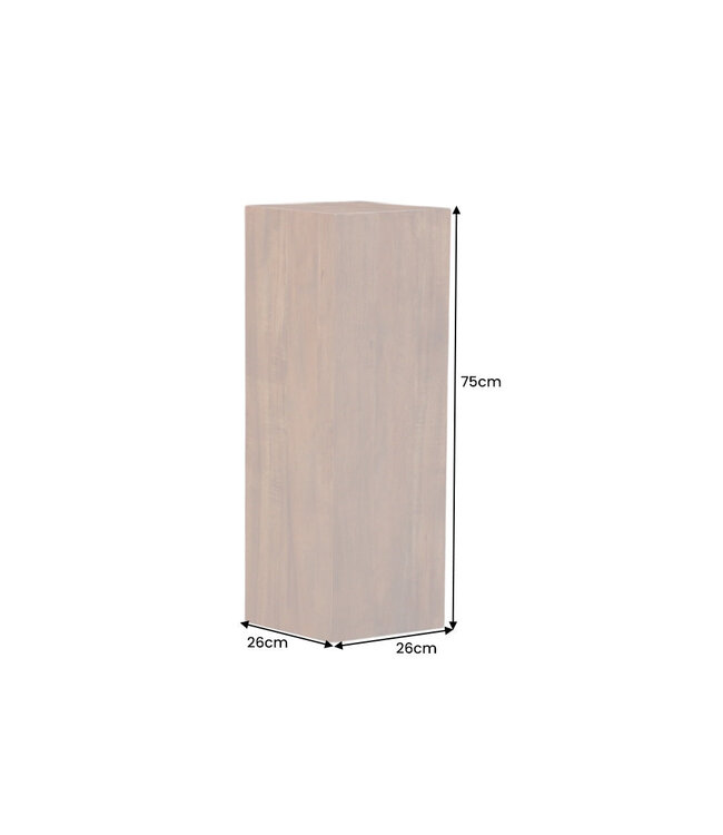 Invicta Interior Decoratieve pilaar COLUMNA 75cm acacia naturel bruin - 44977