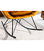Invicta Interior Schommelstoel SCANDINAVIA SWING fluweel mosterdgeel - 43143