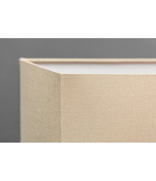 Invicta Interior Tafellamp PURE UNIQUE 80 cm met lampenkap van drijfhoutlinnen in beige - 39625