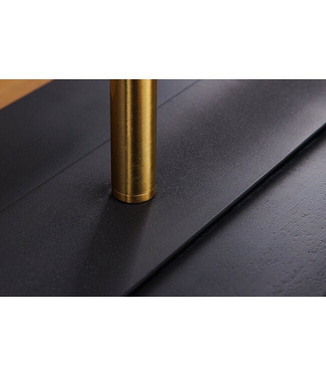 Invicta Interior Tafellamp ROUSILIQUE 60 cm lampenkap beige teakhout naturel - 44689