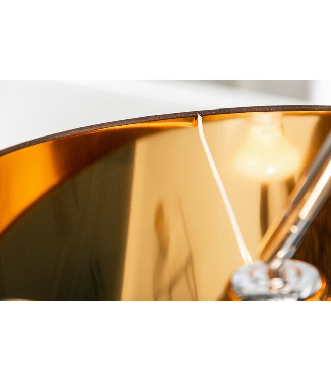 Invicta Interior Vloerlamp FORMA 215cm zwart goud met marmeren voet - 13069