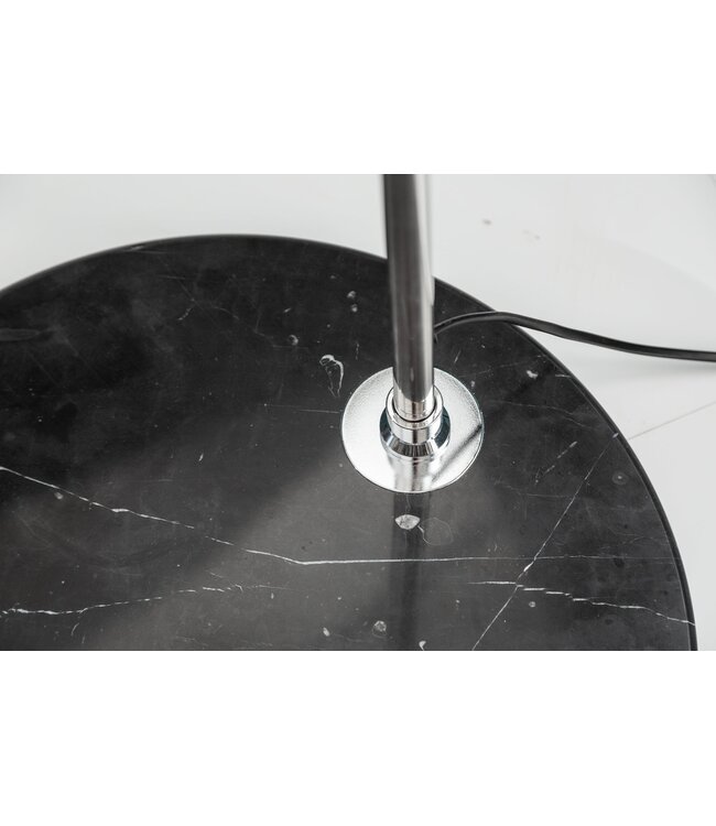 Invicta Interior Vloerlamp FORMA 215cm zwart goud met marmeren voet - 13069