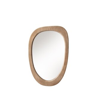 Invicta Interior ORGANIC wandspiegel 105 cm ovaal grenenhout naturel beige - 46489