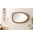 Invicta Interior ORGANIC wandspiegel 105 cm ovaal grenenhout naturel beige - 46489