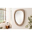Invicta Interior ORGANIC wandspiegel 105 cm ovaal grenenhout naturel beige - 46489