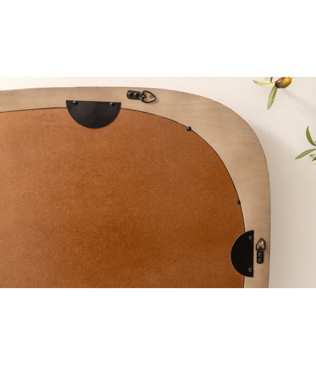 Invicta Interior ORGANIC wandspiegel 105 cm ovaal grenenhout naturel beige - 46489