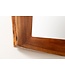Invicta Interior Wandspiegel MAMMUT 100 cm met natuurlijke rand, bruin acaciahout - 46490