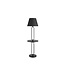 Invicta Interior Staande lamp SERVANT 176 cm met stoffen kap en voetstuk - 43759