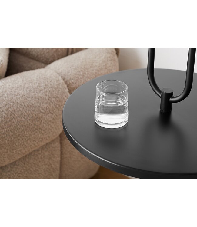 Invicta Interior Staande lamp SERVANT 176 cm met stoffen kap en voetstuk - 43759