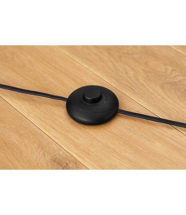 Invicta Interior Staande lamp SERVANT 176 cm met stoffen kap en voetstuk - 43759