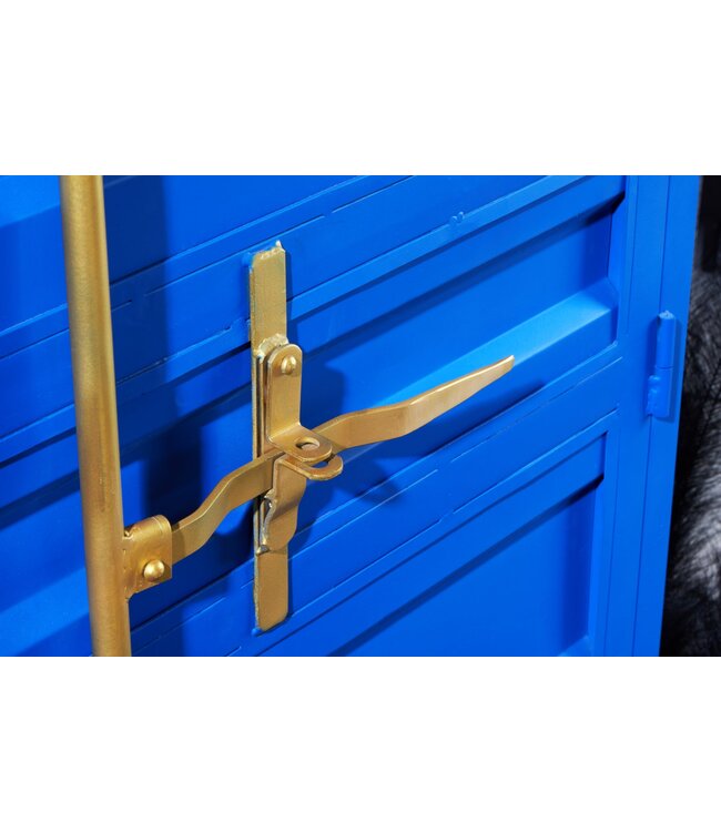 Invicta Interior Barkast Container GLOBETROTTER 180cm blauw - 43598