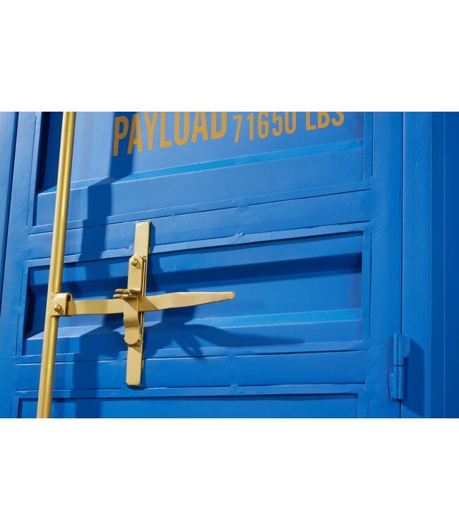 Invicta Interior Barkast Container GLOBETROTTER 180cm blauw - 43598