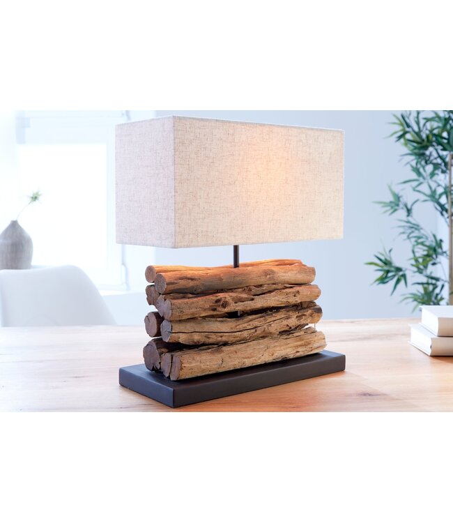 Invicta Interior Tafellamp PERIFERE driftwood beige - 19477